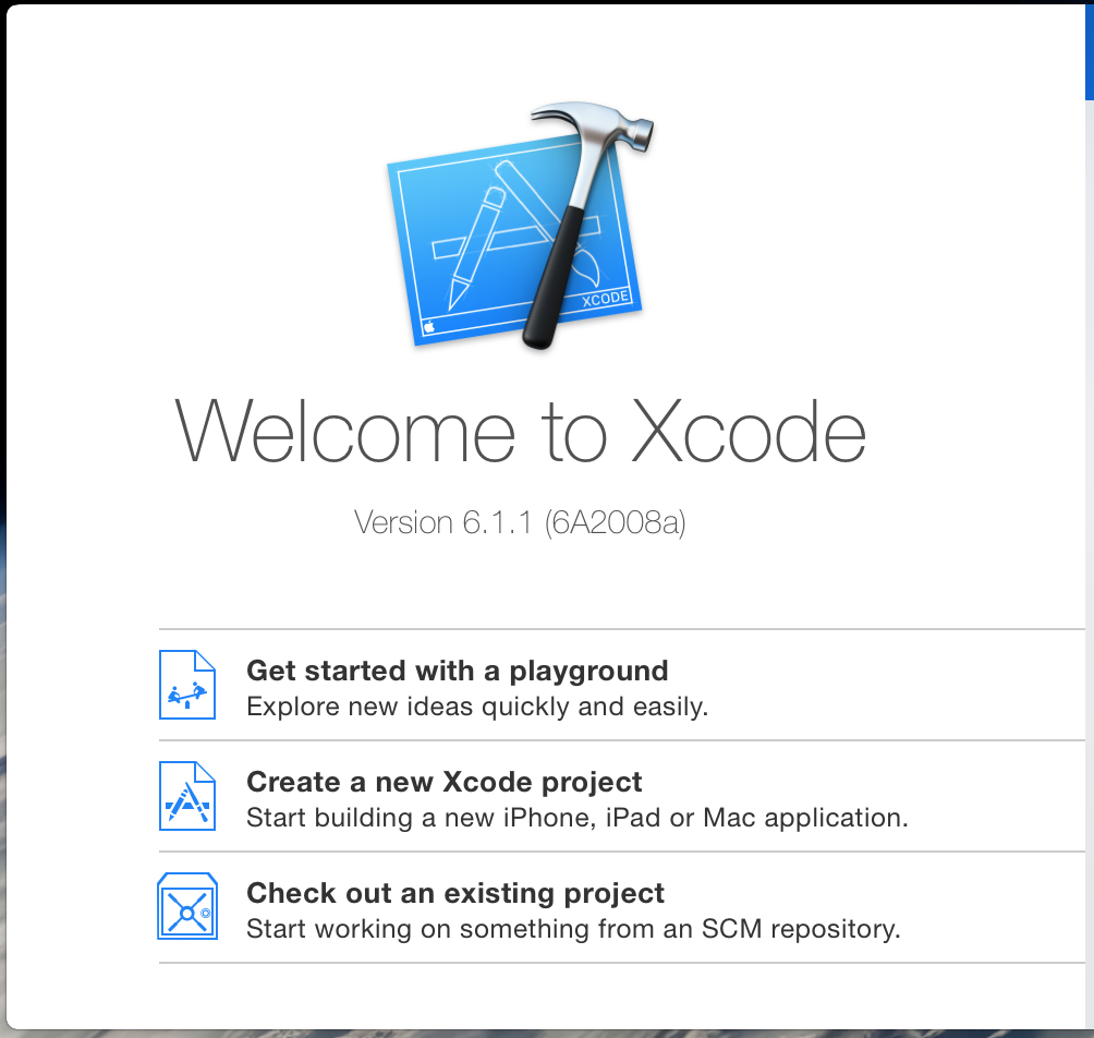 welcome_xcode